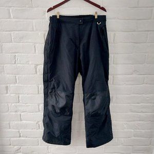 Slalom Snow Pants Womens XL Black Ski Side Leg Lipper Adjustable Waist Insulated